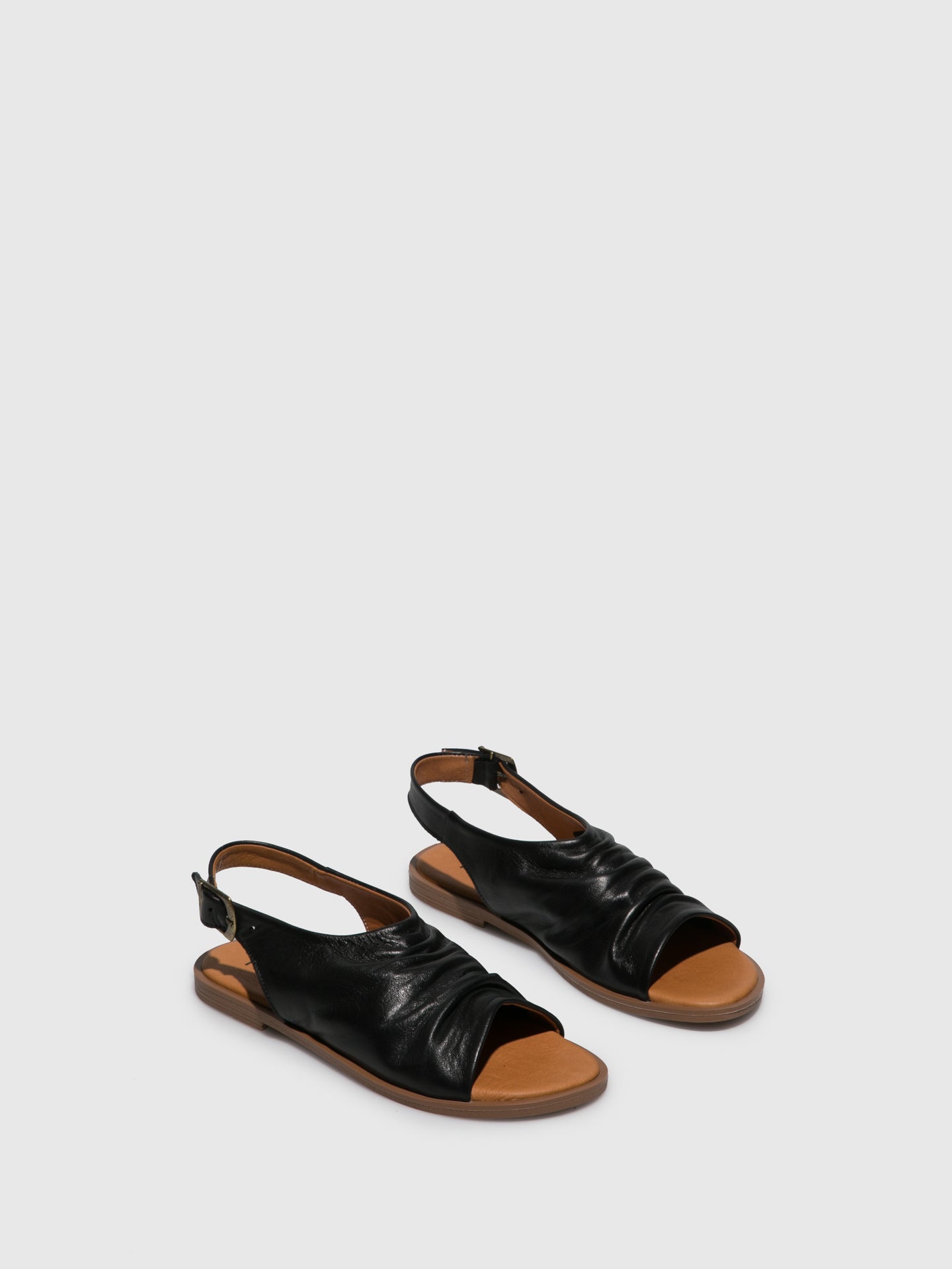 Foreva Black Sling-Back Sandals